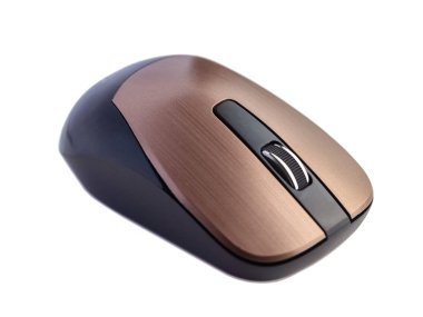 Kablosuz bilgisayar faresi beyaz arkaplanda izole edildi