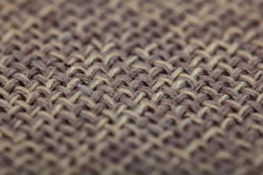 Arka plan olarak doku kahverengi tuval kumaş, çuval