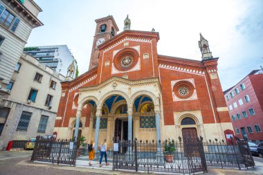 Milan, Italya-14.08.2018: Milano Katedrali, Katolik din