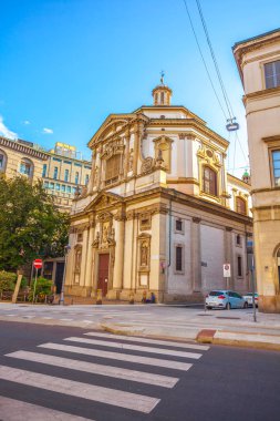 Milan, Italya-14.08.2018: Milano Katedrali, Katolik din