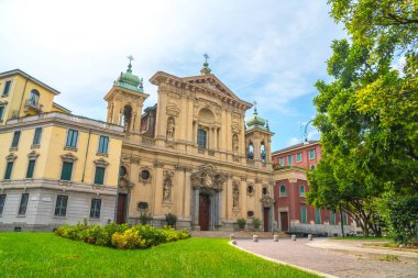 Milan, Italya-14.08.2018: Milano Katedrali, Katolik din