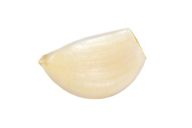 Sarımsak karanfil beyaz arka plan, sağlıklı izole