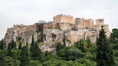 Atina, Yunanistan 'daki Akropolis' teki Parthenon tapınağı