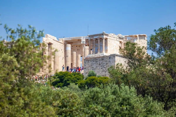 Atenas, Grecia - 25.04.2019: Templo del Partenón en la Acrópolis en A — Foto de Stock