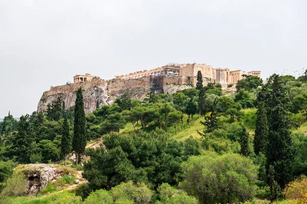 Templo del Partenón en la Acrópolis de Atenas, Grecia —  Fotos de Stock