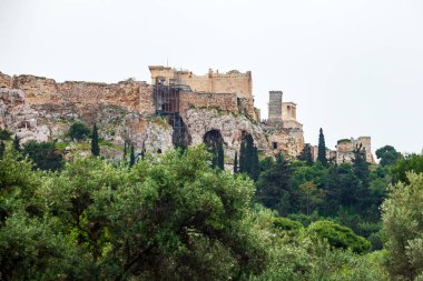 Atina, Yunanistan 'daki Akropolis' teki Parthenon tapınağı