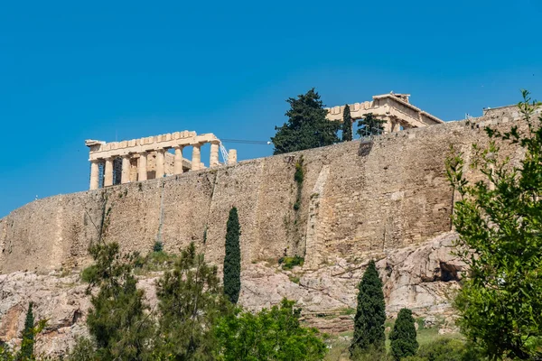 Parthenon templom Akropoliszban, Athén, Görögország — Stock Fotó