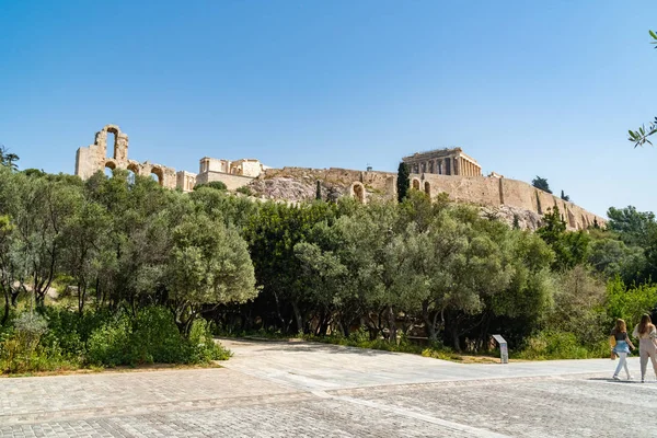 Atina, Yunanistan 'daki Akropolis' teki Parthenon tapınağı
