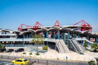 Atina, Yunanistan - 26.04.2019: Karaiskakis stadyumu - futbol stadyumu