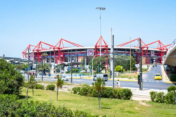 Athén, Görögország-26.04.2019: Karaiskakis Stadium-Labdarúgás Stad — Stock Fotó