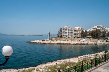 Pire'de Akdeniz'in güzel sahili, Yunanistan