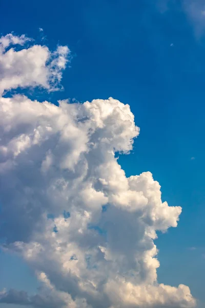 White clouds on a blue sky, blue sky background — 스톡 사진