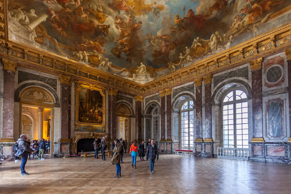 Versailles, France - 19.01.2019: Interior of Chateau de Versaill