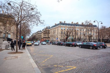 Paris, France - 15.01.2019: Avenue des Champs Elysees. Streets o