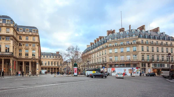 Paris, Fransa - 17.01.2019: Paris Sokakları, Fransa. Bina — Stok fotoğraf