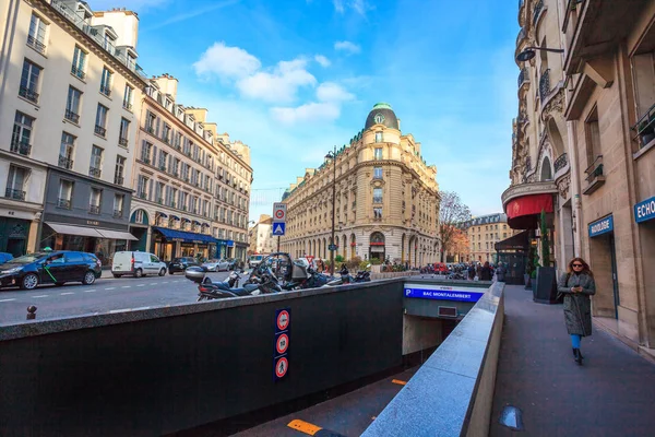 Paris, france - 17.01.2019: strassen von paris, france. Gebäude — Stockfoto