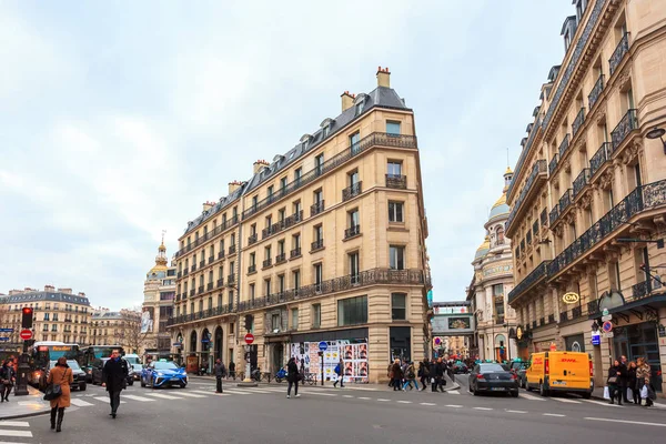 Paris, Franciaország-17.01.2019: Streets of Paris, Franciaország. Épületek — Stock Fotó