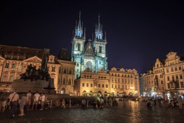 Prag, Çek Cumhuriyeti - 20.08.2018: T Öncesi Our Lady Kilisesi