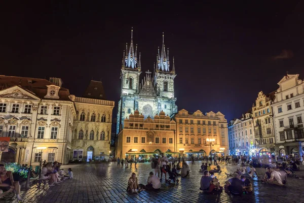 Praga, República Checa - 20.08.2018: Iglesia de Nuestra Señora ante T — Foto de Stock