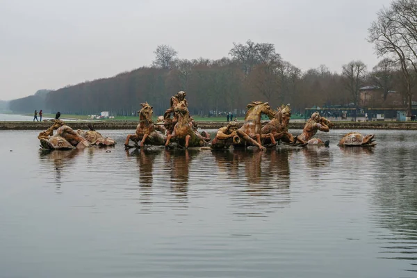 Apollo fountain in Versailles gardens, Paris, France