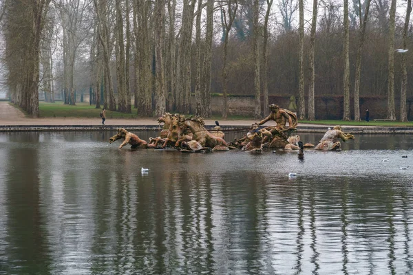 Apollo fountain in Versailles gardens, Paris, France