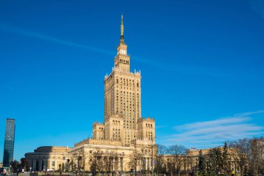 Polonya, Varşova-02.01.2019: WA kültür ve Bilim Sarayı