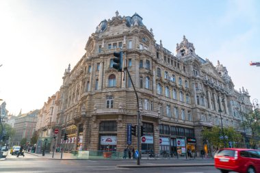 Budapeşte, Macaristan - 11.12.2018: Budapeşte'deki tarihi binalar