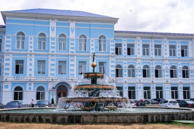 Batum, Gürcistan - 20.06.2019: Devlet universunun mavi binası