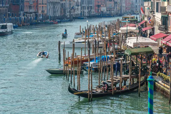 Venice, Italy - 15.03.2019: View of Canal Grande. Various boats — Stock Photo, Image