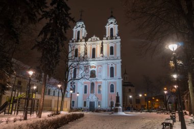 Vilnius, Lietuva - 04.01.2019: St. Catherine Kilisesi