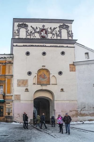 Vilnius, lietuva - 04.01.2019: Tor der Morgendämmerung oder scharfes Tor ist ein c — Stockfoto