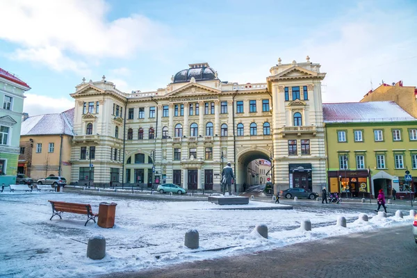 Vilnius, Litauen - 04.01.2019: die Fassade des Gebäudes der natio — Stockfoto