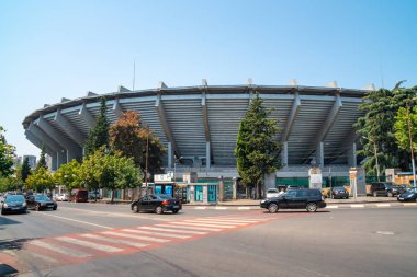 Tiflis, Gürcistan - 30.07.2019: Tiflis futbol stadyumu
