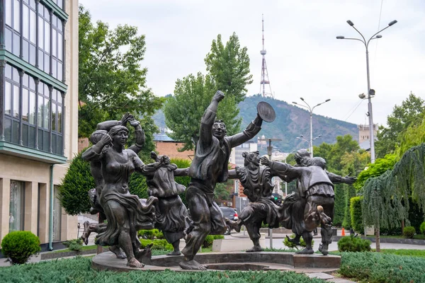 Tbilisi, Georgia - 02.08.2019: Berikaoba Sculpture Statue In Tbi — Stock Photo, Image