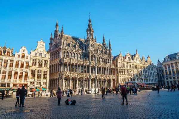 Brusel, Belgie-21.01.2019: Grand Place (Grote Markt) s T — Stock fotografie