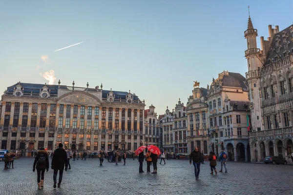 Brussels, Belgium - 21.01.2019: Grand Place (Grote Markt) with T — ストック写真