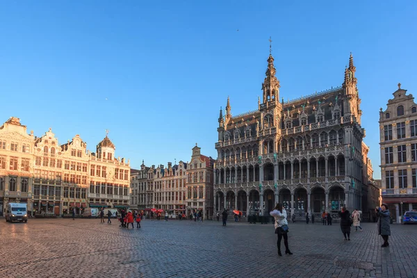 Brusel, Belgie-21.01.2019: Grand Place (Grote Markt) s T — Stock fotografie