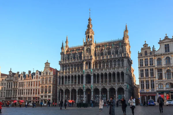 Brusel, Belgie-21.01.2019: Grand Place (Grote Markt) s T — Stock fotografie