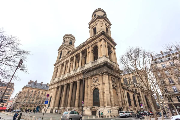 Paris, Frankrike-20.01.2019: gamla kyrkan Saint-Sulpice i Paris. — Stockfoto
