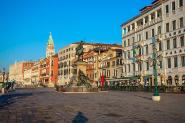 Venedik, İtalya - 14.03.2019: Venedik'in morn'a güzel manzarası