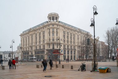 Varşova, Polonya - 01.01.2019: Güzel eski şehir Varşova, Polonya.