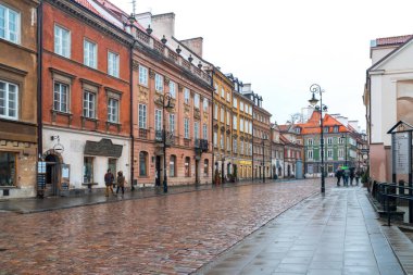 Varşova, Polonya - 01.01.2019: Güzel eski şehir Varşova, Polonya.