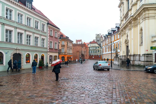 Warszawa, Polska-01.01.2019: piękne Stare Miasto Warszawa, Polska. — Zdjęcie stockowe