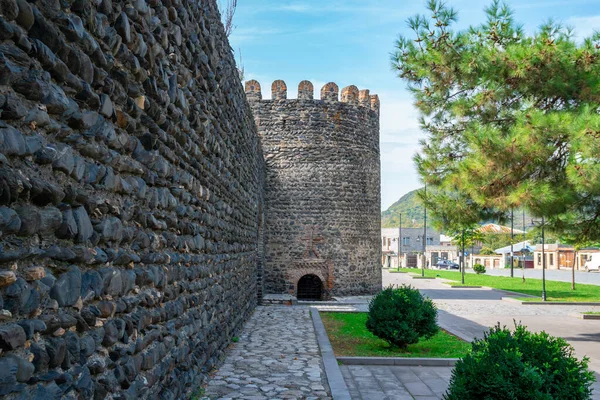 Antiga fortaleza medieval georgiana cidadela em Kvareli, Geórgia — Fotografia de Stock