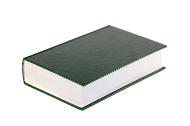 Beyaz arkaplan, eğitim, nesne üzerine izole edilmiş tek kitap