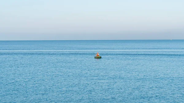 Poti Şehrinde Karadeniz Kıyısı Teknede Balıkçı Georgia — Stok fotoğraf