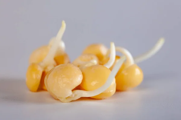 Brotes Guisante Sobre Fondo Blanco Alimentos Saludables Dieta — Foto de Stock