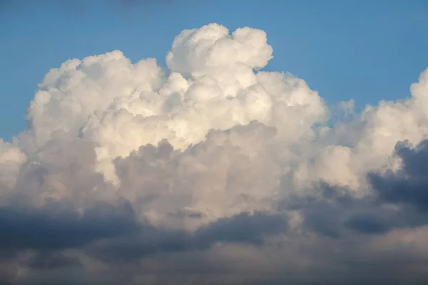 Langit Biru Latar Belakang Dengan Awan Putih Alam Tekstur — Stok Foto