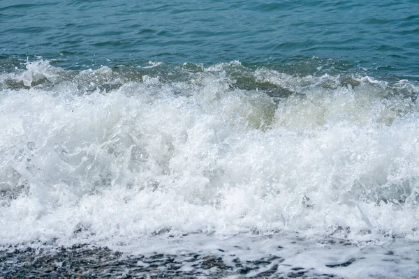 Olas Costa Del Mar Negro Anaklia Georgia Paisaje — Foto de Stock