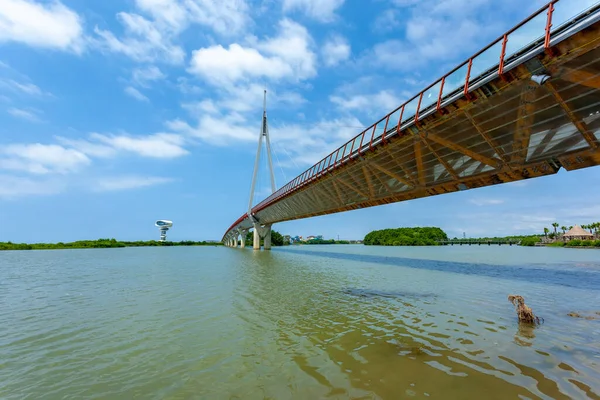 Moderno Ponte Pedonale Nella Località Anaklia Georgia Turismo — Foto Stock